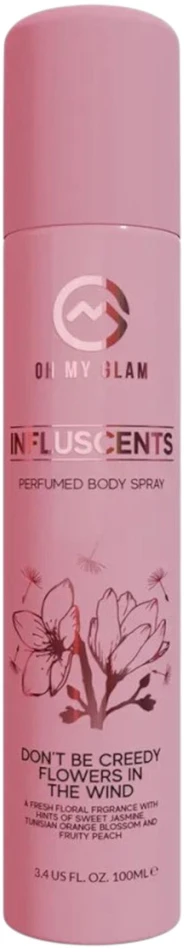 Oh My Glam Influscents Don't Be Creedy: Flowers In The Wind kūno purškiklis, 100 ml