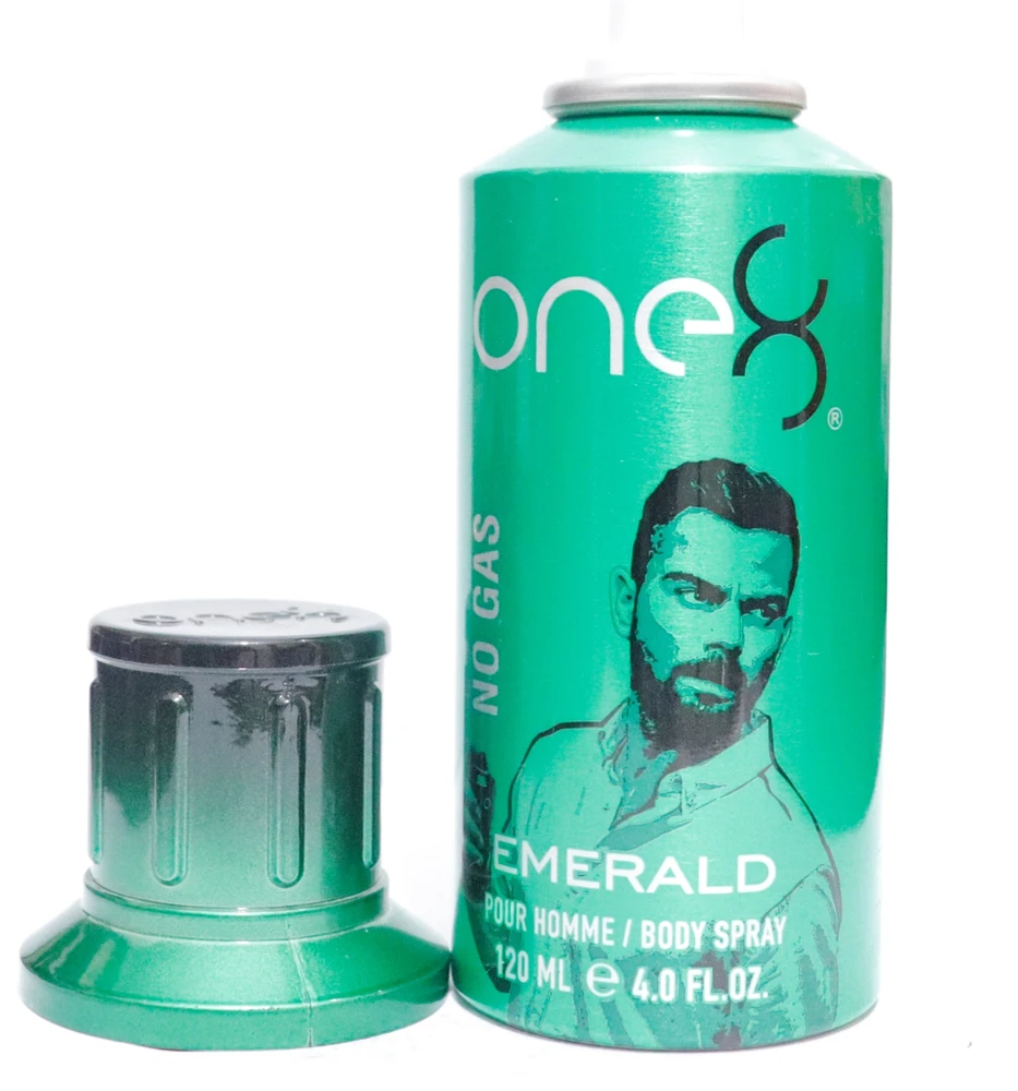 One 8 Here is the translation: Emerald No Gas Scented Purškiklis For Men, 120 ml