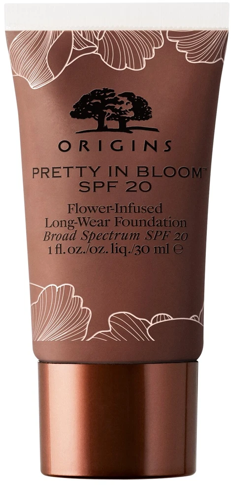 „Origins Pretty In Bloom“ ilgai išliekantis kreminis makiažo pagrindas Nr. 730 Labai gilus šiltas SPF 20, 30 ml