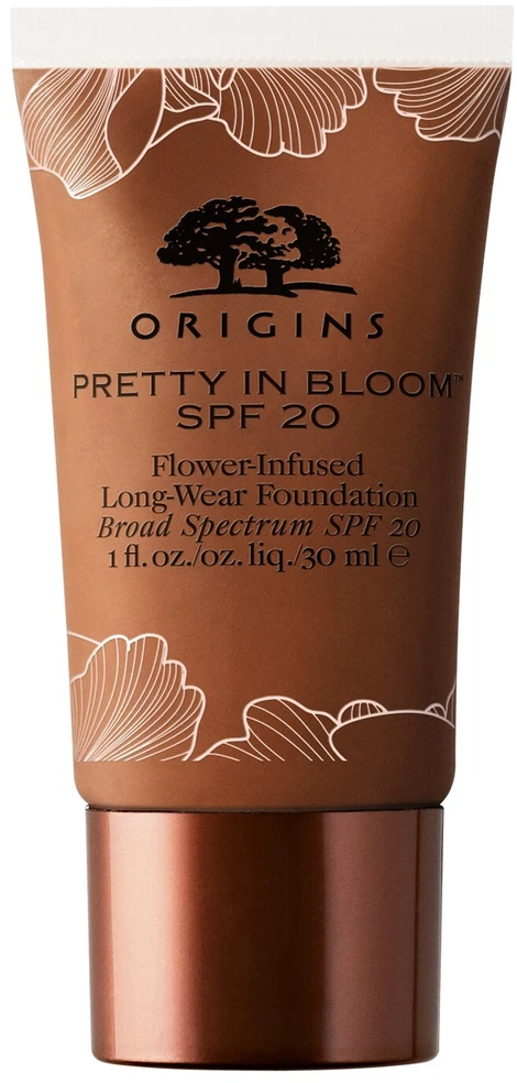 „Origins Pretty In Bloom“ ilgai išliekantis kreminis makiažo pagrindas „720 Very Deep Cool SPF 20“, 30 ml