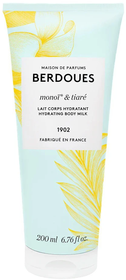 Drėkinamasis kūno pienelis „Parfums Berdoues Monoi & Tiare“, 200 ml