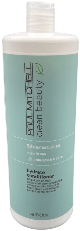 Paul Mitchell Clean Beauty Hydrate veganiškas plaukų kondicionierius, skirtas maitinančioms, 1000 ml