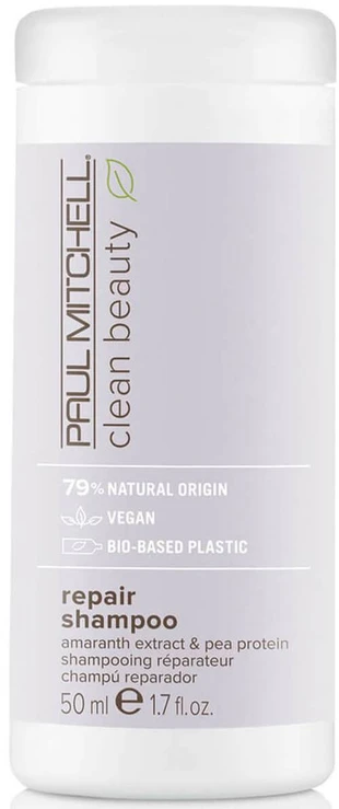 Paul Mitchell Clean Beauty Repair veganiškas plaukų šampūnas stiprinimui, 50 ml