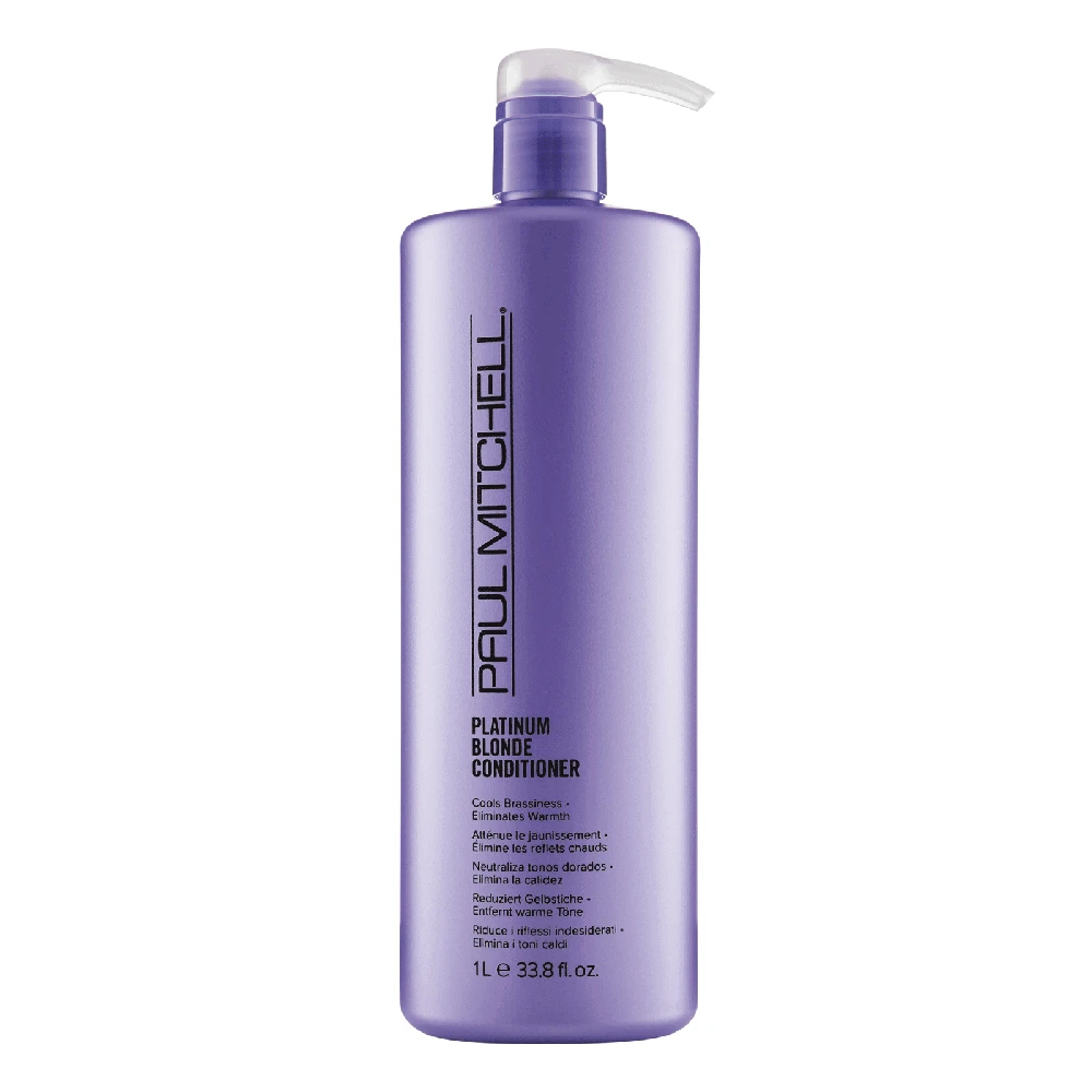 Geltonus tonus neutralizuojantis kondicionierius Paul Mitchell Platinum Skirtas šviesiems plaukams 1000 ml.