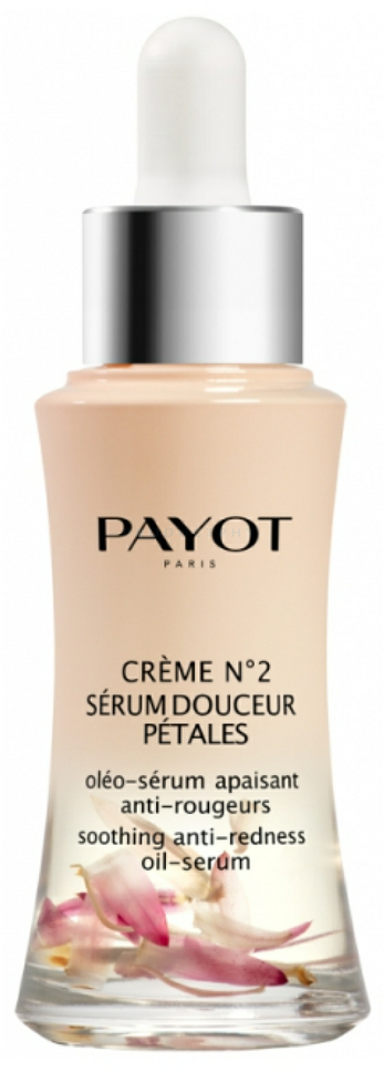 Payot Crème Nº2 Sérum Douceur Pétales Soothing Anti-Redness Serum raminantis aliejinis serumas veidui, 30 ml
