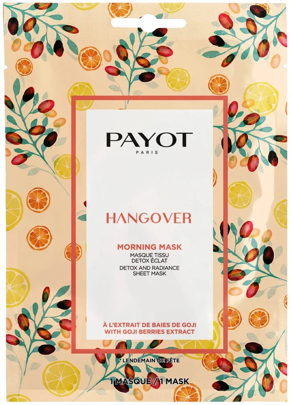 "Payot Hangover Detox And Radiance" lakštinė kaukė