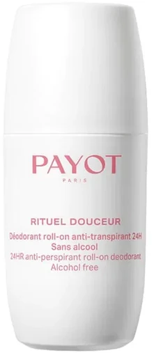 Payot Rituel Douceur Déodorant Roll-on Fraîcheur rutulinis antiperspirantas be alkoholio, 75 ml