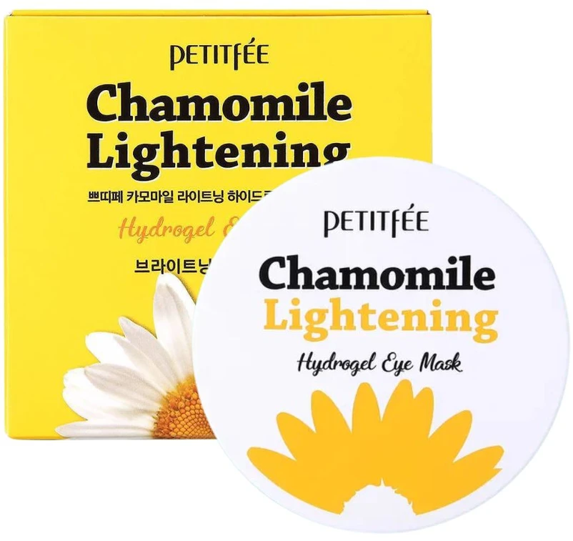 Petitfee Chamomile Lightening Hydrogel Lightening Day & Night Eye Patch, 60 vnt.