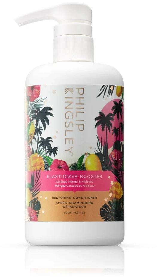 Philip Kingsley Elasticizer Booster Mango ir Hibiscus plaukų kondicionierius, atkuriamasis, 500 ml