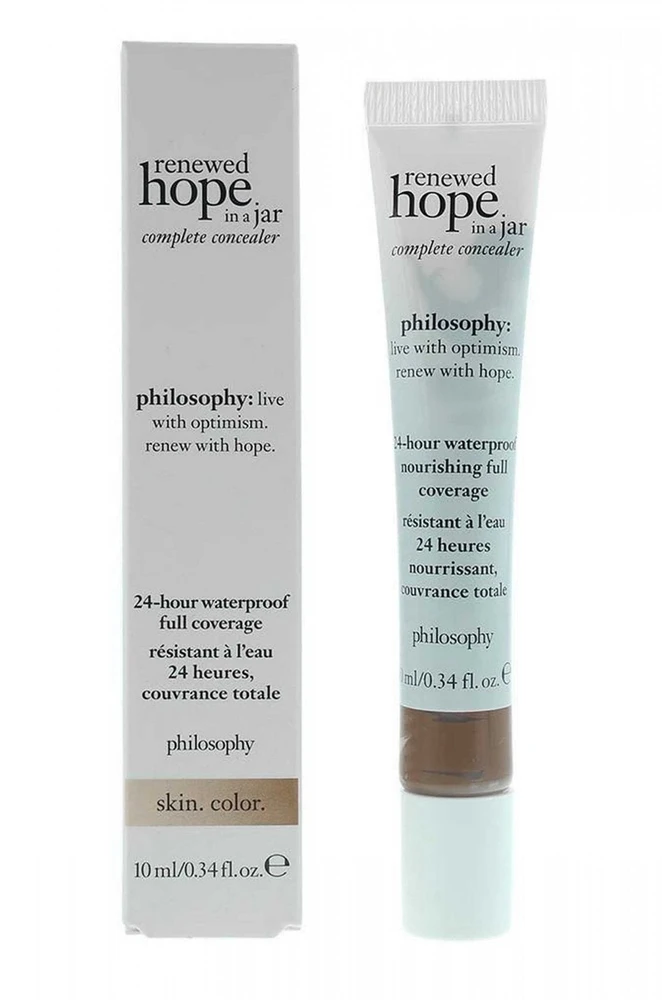 Philosophy Renewed Hope In A Jar Atsparus vandeniui Full Coverage Liquid Maskuoklis 9.5 Cocoa, 10 ml
