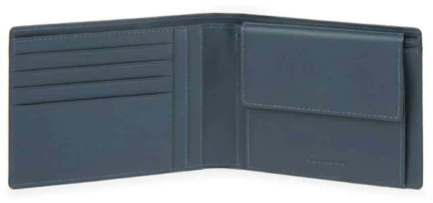 Piquadro, Collezione, Odinė piniginė, Raktų pakabukas, PU257PQJR, Mėlyna, Vyrams