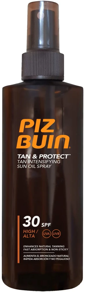 Piz Buin Tan & Protect įdegį spartinantis apsaugos nuo saulės aliejus su SPF 30, 150 ml