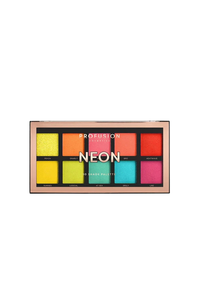 Profusion 10 atspalvių paletė neoninė