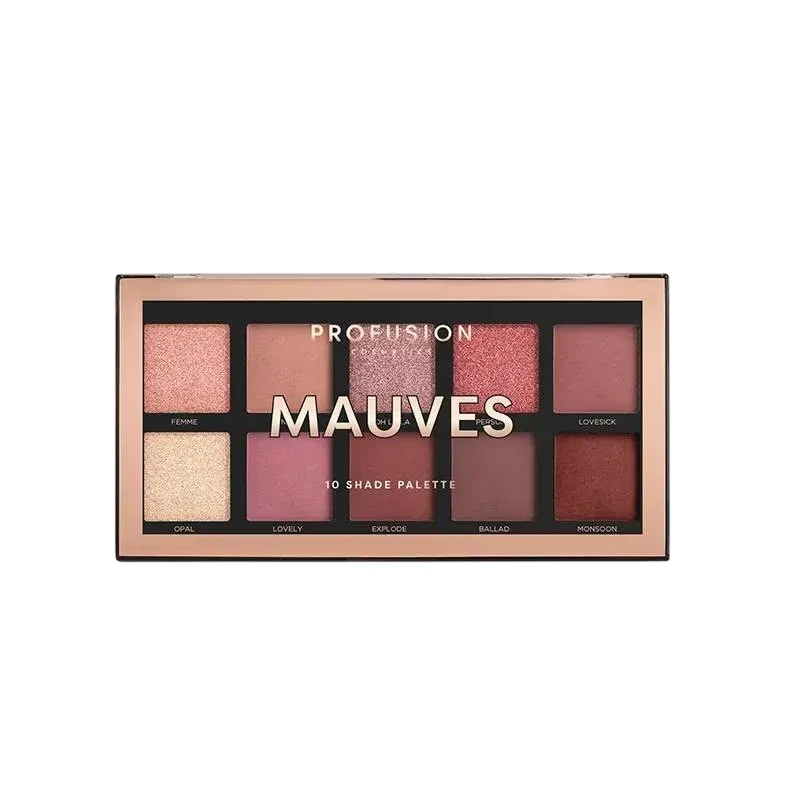 Profusion Cosmetics Profusion Eyeshadow Palette Mauves 10 Shades, 103 g