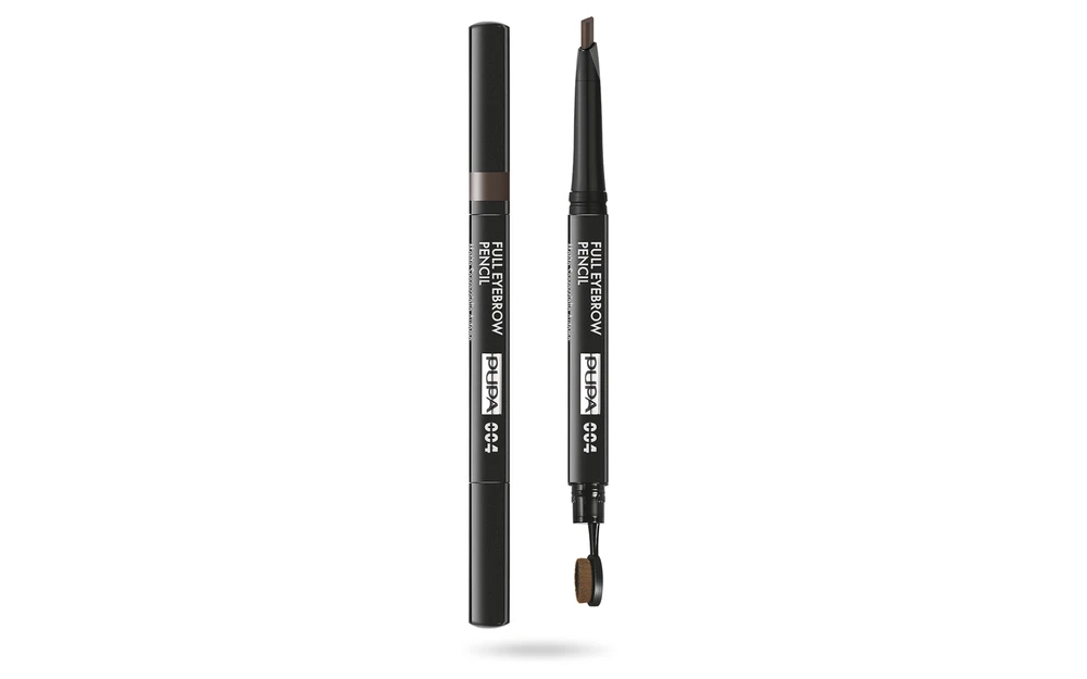 Pupa Full Paraben-Free Definer Double-Ended Eyebrow Kreminis pieštukas & 2-in-1 004 Extra Dark 0,2 g