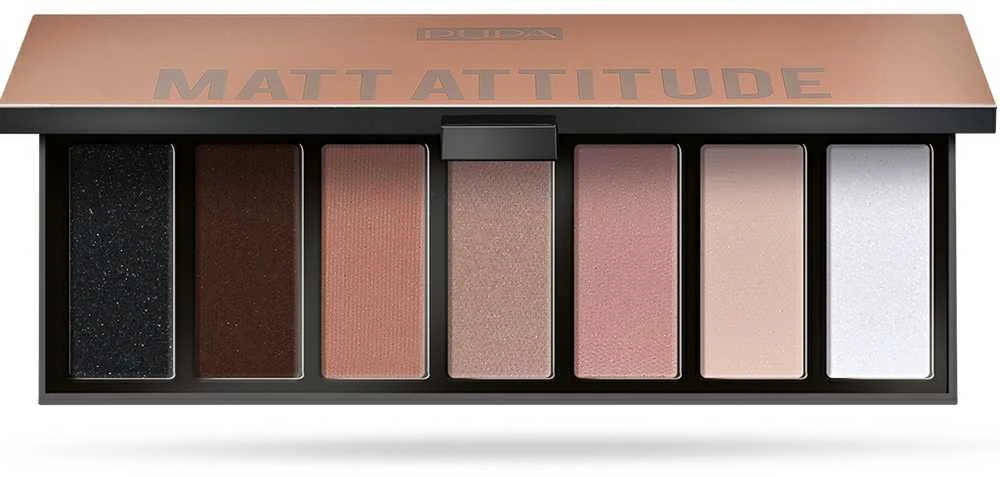 „Pupa Milano Make Up Stories“ kompaktiškų akių šešėlių paletė „003 Matt Attitude“, 13,3 g