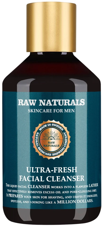„Raw Naturals Ultra-Fresh Facial“ energizuojamasis valomasis gelis veidui, 250 ml