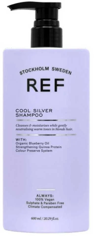 REF Cool Sidabrinis Sulfates-Free Hair Šampūnas Neutralising Warm Tones, 600 ml