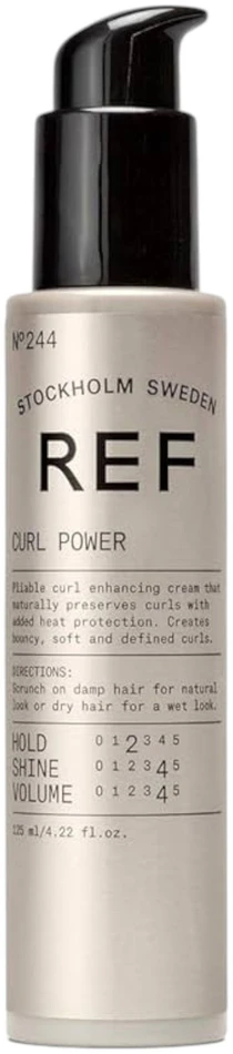 REF Curl Power N°244 Vegan Hair Styling Kreminis plaukų formavimo kremas, 125 ml