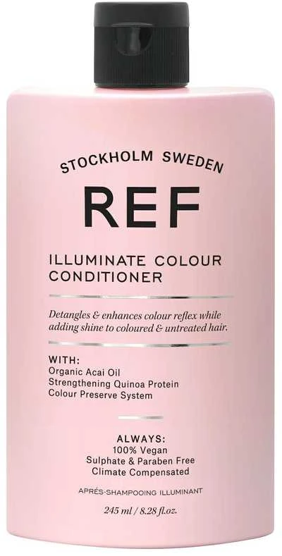 Ref Stockholm, „Illuminate Colour“ plaukų kondicionierius be sulfatų, maitina ir stiprina plaukų atspalvį, 245 ml