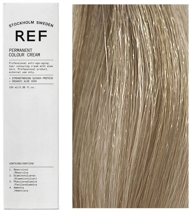 Ref Stockholm REF Permanent Colour Vegan Permanent Hair Dye 12.1 Special H/L Ash Skirtas šviesiems plaukams, 100 ml