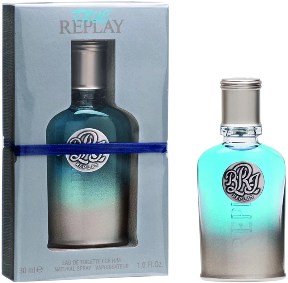 Replay True EDT tualetinis vanduo vyrams, 30 ml