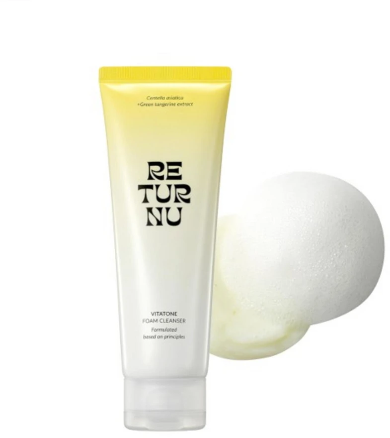 Returnu Vitatone Brightening Cleansing Foam, 120 ml
