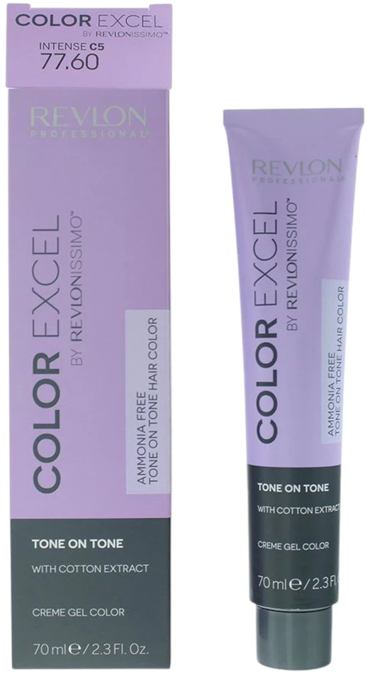 Revlon Color Excel pusiau permanentiniai plaukų dažai 77.60 Intensyvi šviesa Raudona, 70 ml