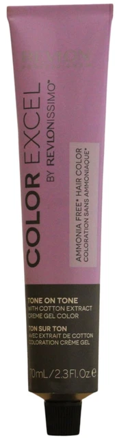 Revlon Color Excel plaukų dažai be parabenų, pusiau ilgalaikiai, 4.42, vidutinio kaštono, vaivorykštės rudos spalvos, 70 ml