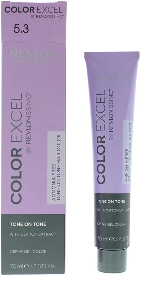 Revlon Color Excel Permanent Hair Dye 5.3 Light Golden Brown, 70 ml