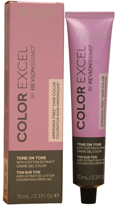 Revlon Color Excel Permanent Hair Dye 7.31 Medium Golden Ash Skirtas šviesiems plaukams, 70 ml