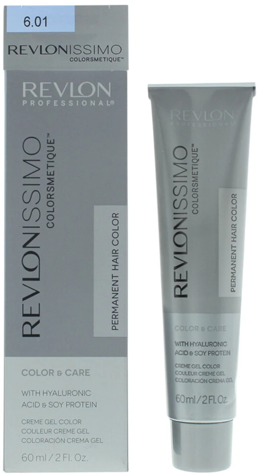 Revlon Revlonissimo Colorsmetique Carmel Permanent Hair Dye 6.01 Dark Natural Ash Skirtas šviesiems plaukams, 60 ml