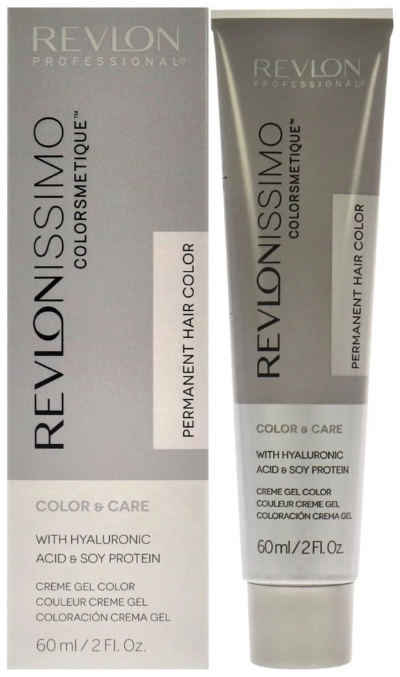 Revlon Revlonissimo Colorsmetique Hyaluronic Acid Permanent Hair Dye 8.21 Light Iridescent Ash Skirtas šviesiems plaukams, 60 ml