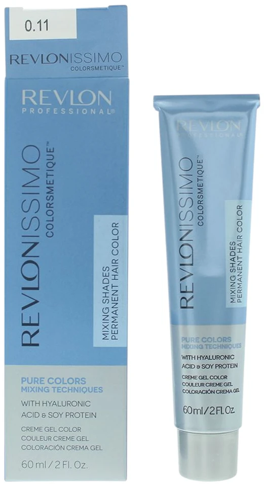 Revlon Revlonissimo Colorsmetique maitininantis Permanent Hair Dye 0.11 Pilkas, 60 ml
