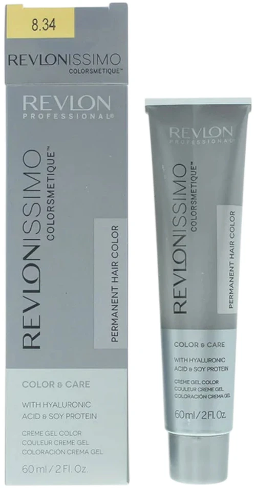 Revlon Revlonissimo Colorsmetique Permanent Hair Dye 8.34 Light Coppery Gold Skirtas šviesiems plaukams, 60 ml