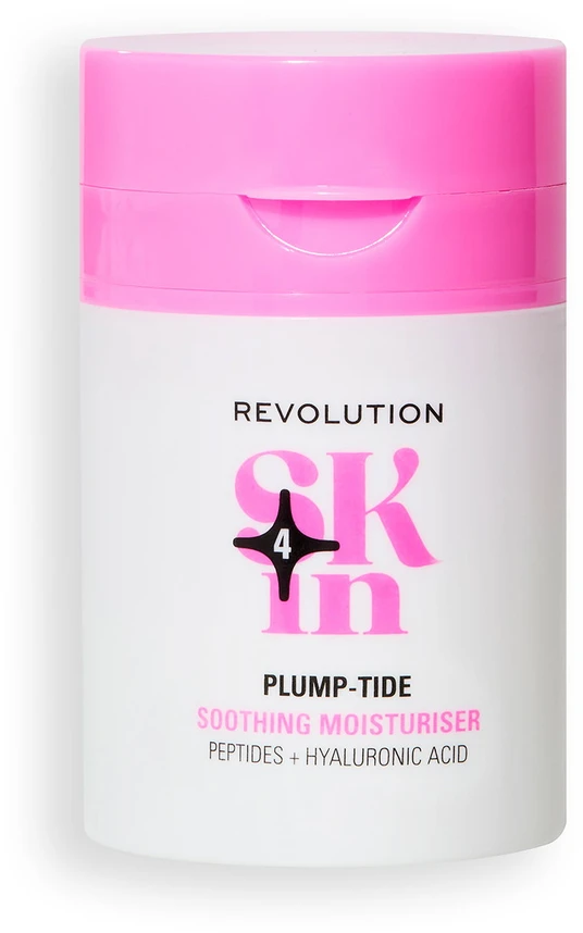 „Revolution Skincare Plump-Tide“ raminamasis kremas veidui su peptidais ir hialurono rūgštimi, 50 ml