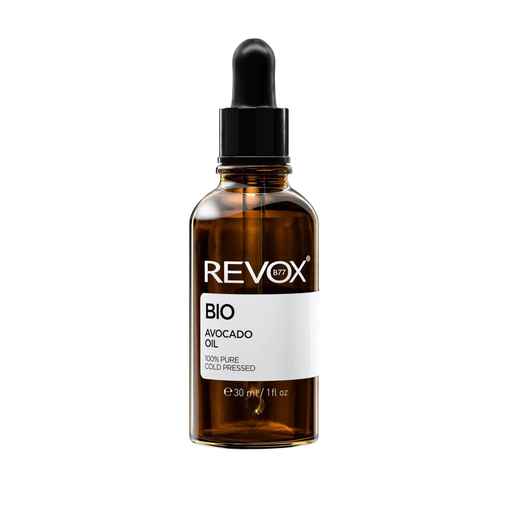 „Revox B77 Bio“ avokadų maitinamasis aliejus veidui, kūnui ir plaukams, 30 ml