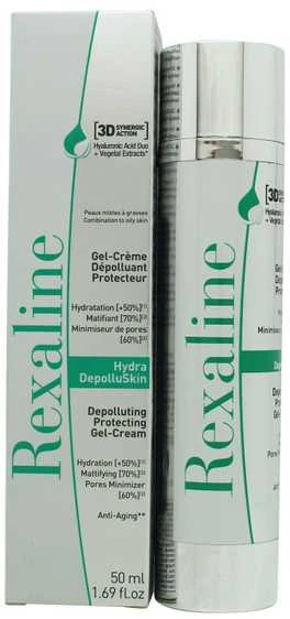 "Rexaline 3D Hydra-DepolluSkin Depoluting Protecting Gel-Kreminis" veido kremas gelis 50ml