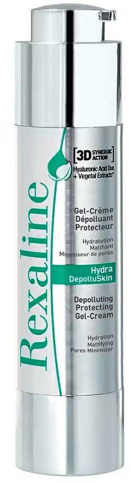 "Rexaline 3D Hydra-DepolluSkin Depoluting Protecting Gel-Kreminis" veido kremas gelis 50ml