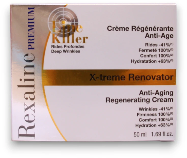 Rexaline Premium X-Treme Renovator Line Killer Anti-Aging Regenerating Kreminis, 50 ml