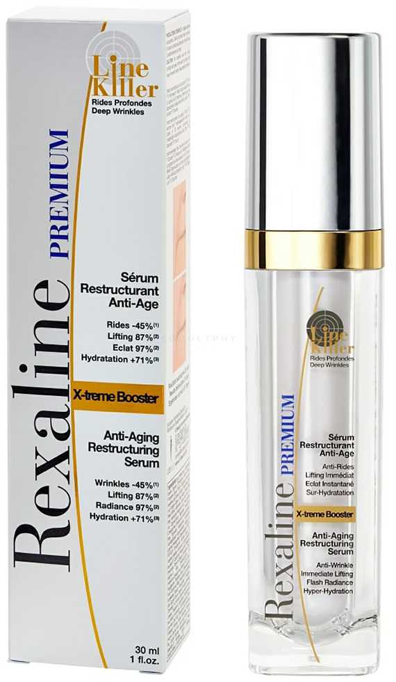 „Rexaline Premium X-Treme Corrector Line Killer“ senėjimą stabdantis ir atkuriamasis serumas, 30 ml