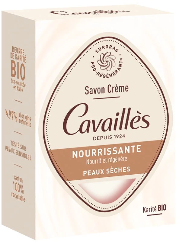 Roge Cavailles Pro-Regenerating Karite maitininantis Soap Bar, 100 g