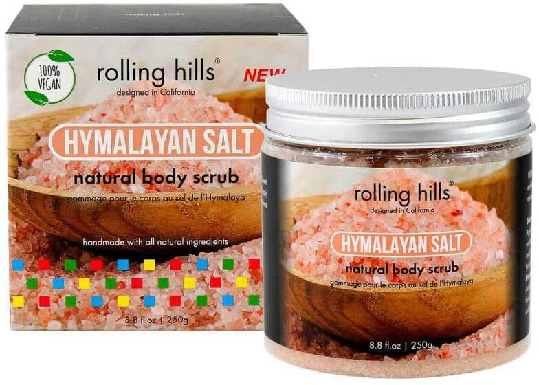 „Rolling Hills“ Himalajų druskos kūno šveitiklis, šalinantis nešvarumus, 250 g