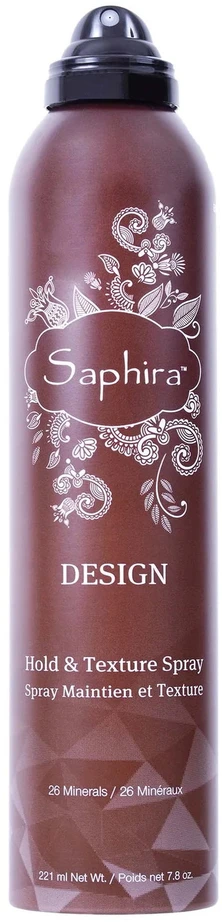 Lakas plaukams Saphira Design Mineral Hold & Texture Plaukų lakas SAFHTS2, su Negyvosios jūros mineralais, 221 ml