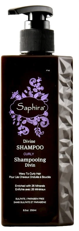 Saphira Divine Šampūnas itensyviai drėkinantis šampūnas ypač sausiems, besipučiantiems, besigarbanojantiems plaukams, 250 ml