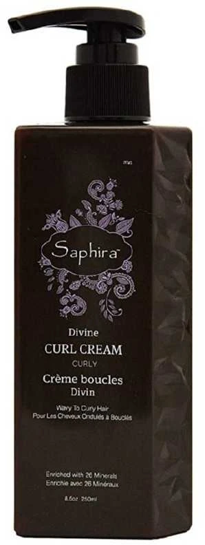 Garbanų formavimo kremas Saphira Divine Curl Cream su negyvosios jūros mineralais, 250 ml aprašymas - Prekės nuotrauka