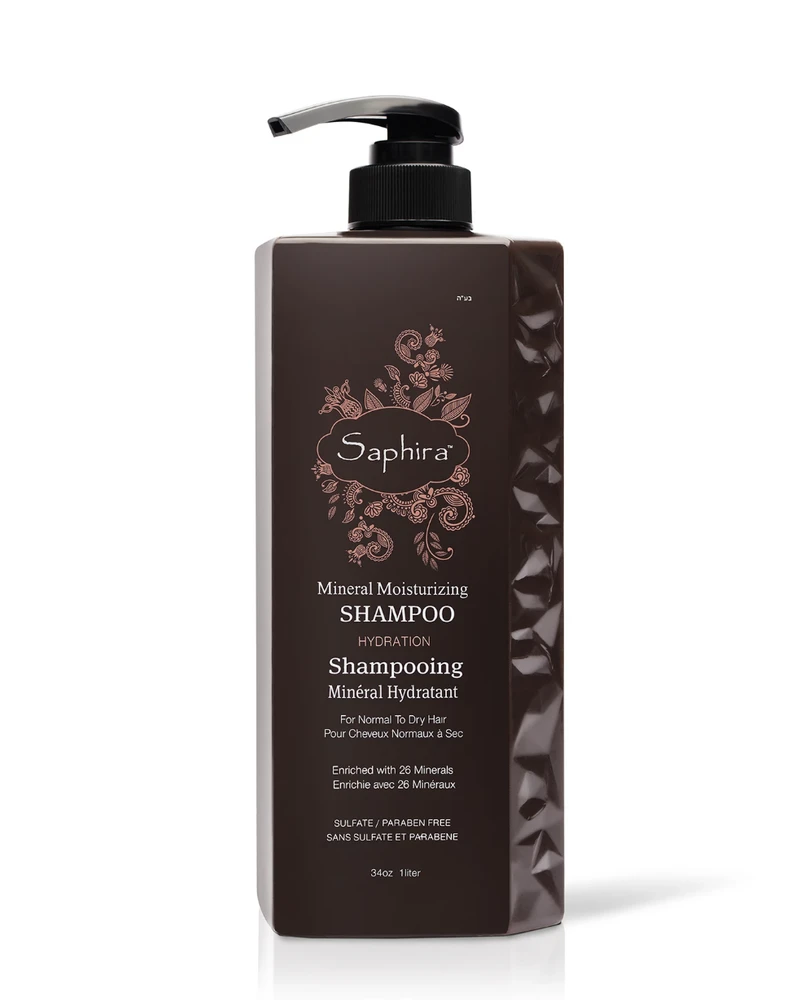 Saphira Moisturizing Šampūnas drėkinamasis šampūnas plaukams su Negyvosios jūros mineralais, 1000 ml
