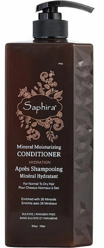 Saphira Mineral Moisturizing Conditioner drėkinamasis kondicionierius plaukams su Negyvosios jūros mineralais, 1000 ml