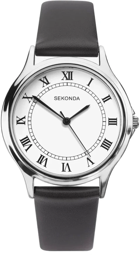 Laikrodis Sekonda , , Quartz Leather Strap Watch, 1683.82, For Men For Men