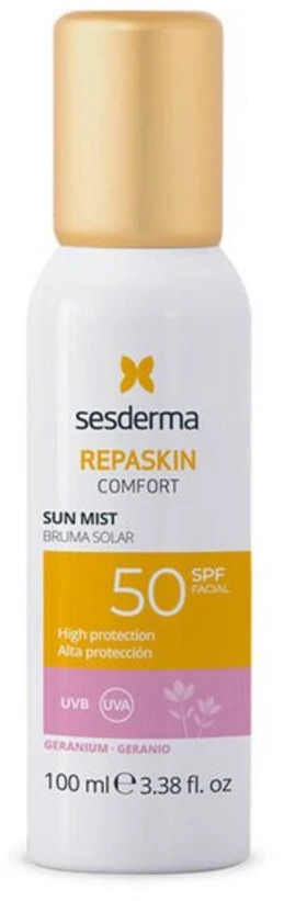 Sesderma Repaskin Confort Solar Mist Spf50 Geranium purškiama dulksna nuo saulės 100ml